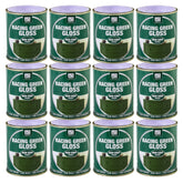 12X Racing Green Gloss Non-Drip Paint 300ml Tin Paint